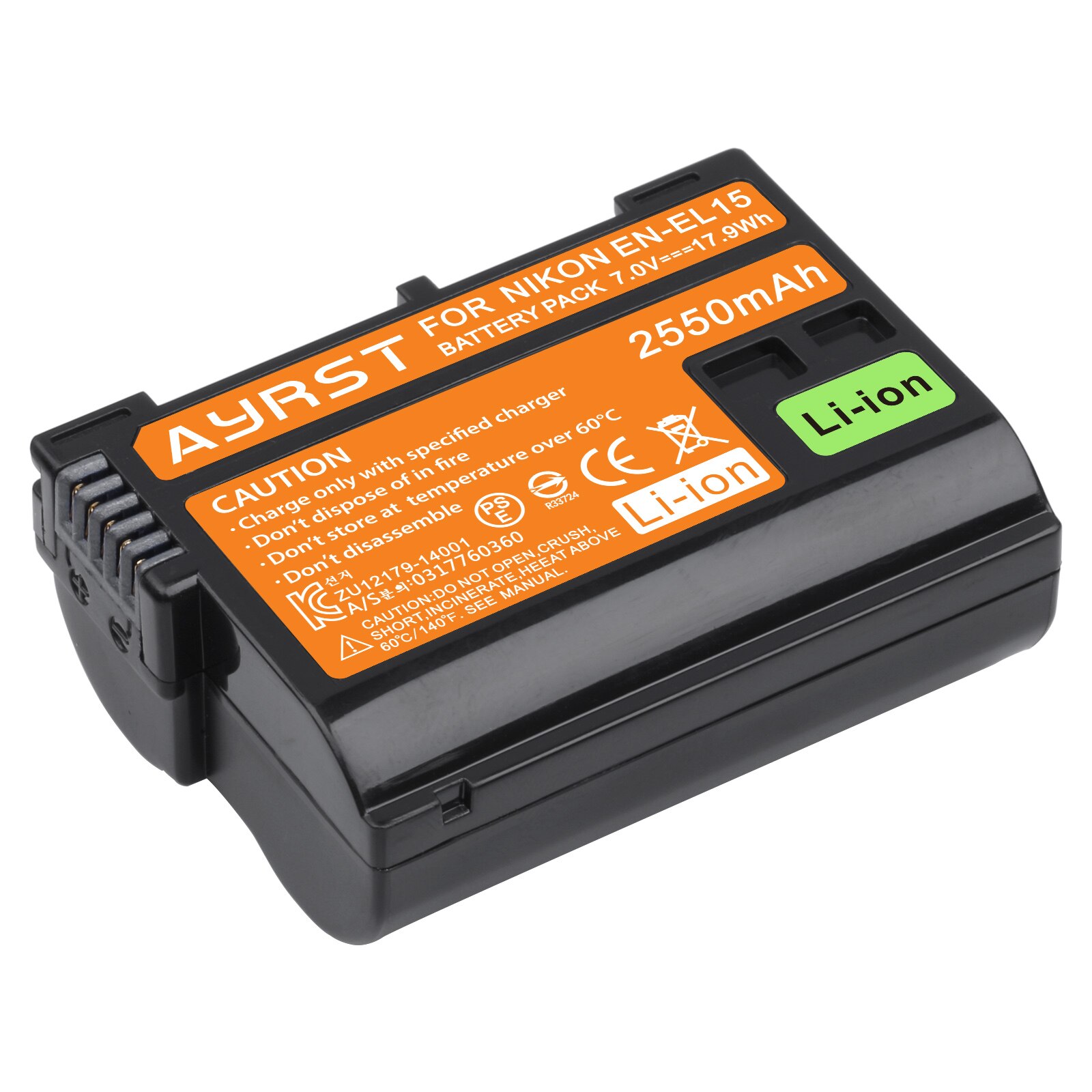 2550 mah en -el15 el15a batteri / dubbel laddare för nikon  d500 d600 d610 d600e d750 d800 d800e d810 d850 d7000 d7100 d7200 z6 z 7: 1 batteri