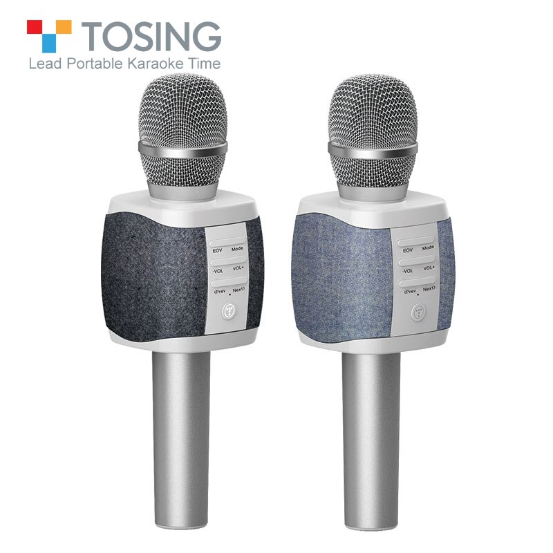 TOSING most popular bluetooth Handheld Wireless karaoke microphone for cell phone /TV singing support TF card