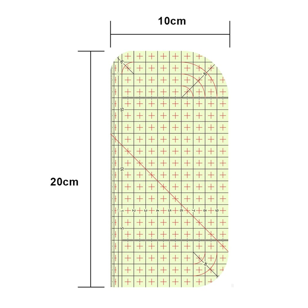 Regla de medición de planchado en , regla de planchado resistente al calor, herramientas de retazos para fabricación de ropa, suministros de costura DIY, 20/30cm: 20cm 