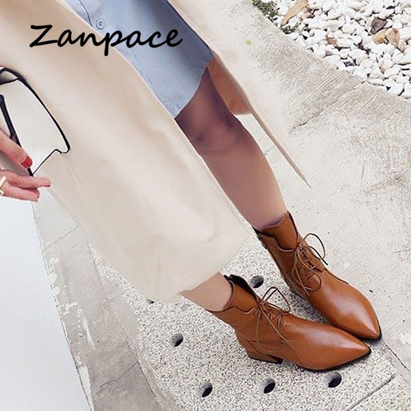 Botas de mujer de punta puntiaguda, botines de felpa verde, botas de invierno cálidas para mujer, botas de cuero con cremallera metálica y tacón alto para otoño.