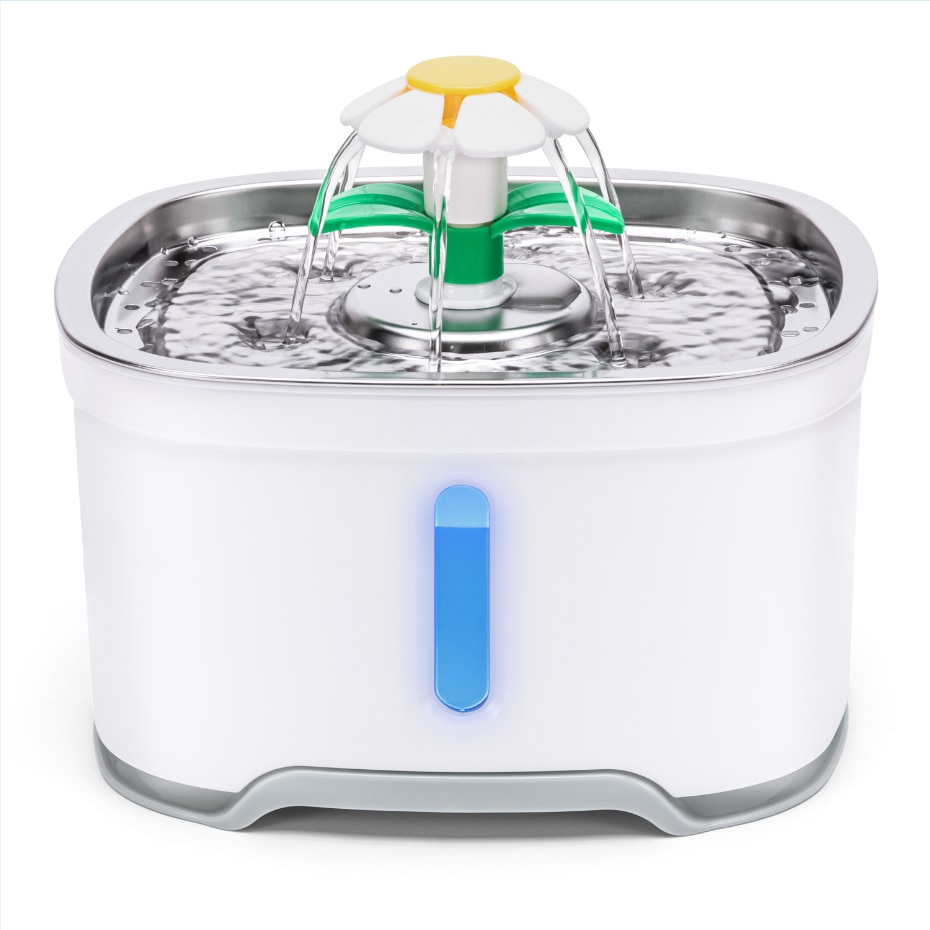 Fuente de agua para gato y perro, alimentador de agua eléctrico automático, contenedor, pantalla LED de nivel de agua para perros y gatos, bebida: 35-ss
