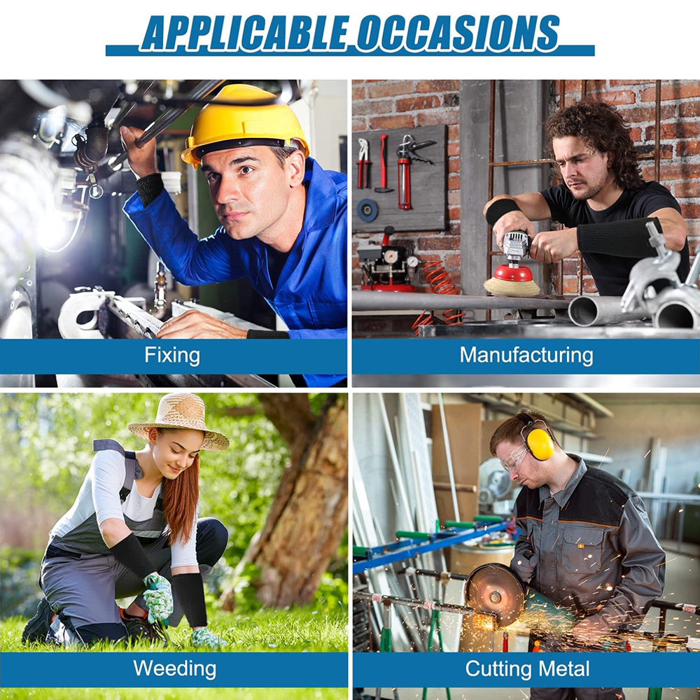 Arm Protectors for Thin Skin - 1Pair Arm Guards for Bruising, Biting & Burns - Gardening, Welding, Kitchen & Pet Grooming