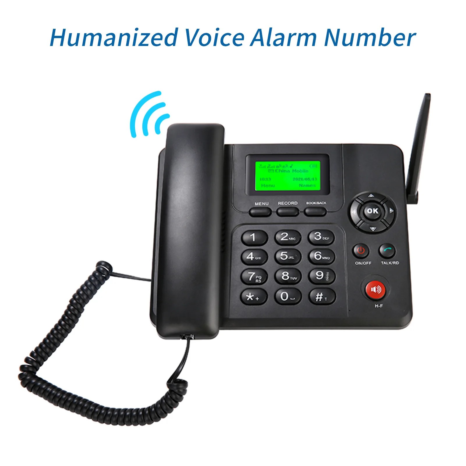 Wireless GSM Phone Card Insertion Office Home Fixed-line Telephone Multi-language FM Radio Dual SIM Card Slot Chinese Origin