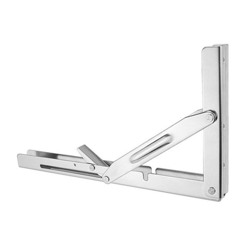 Stainless Steel Triangle Folding Scaffold Bracket Wall Installation DIY Shelf Rack Support Frame Durable Iron Corner