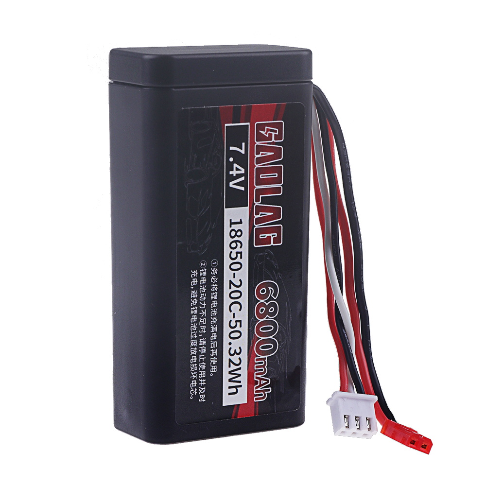7.4V 6800mAh Li-ion Battery - 2S JST Plug - for UDIRC SG1603 SG1604 RC Cars