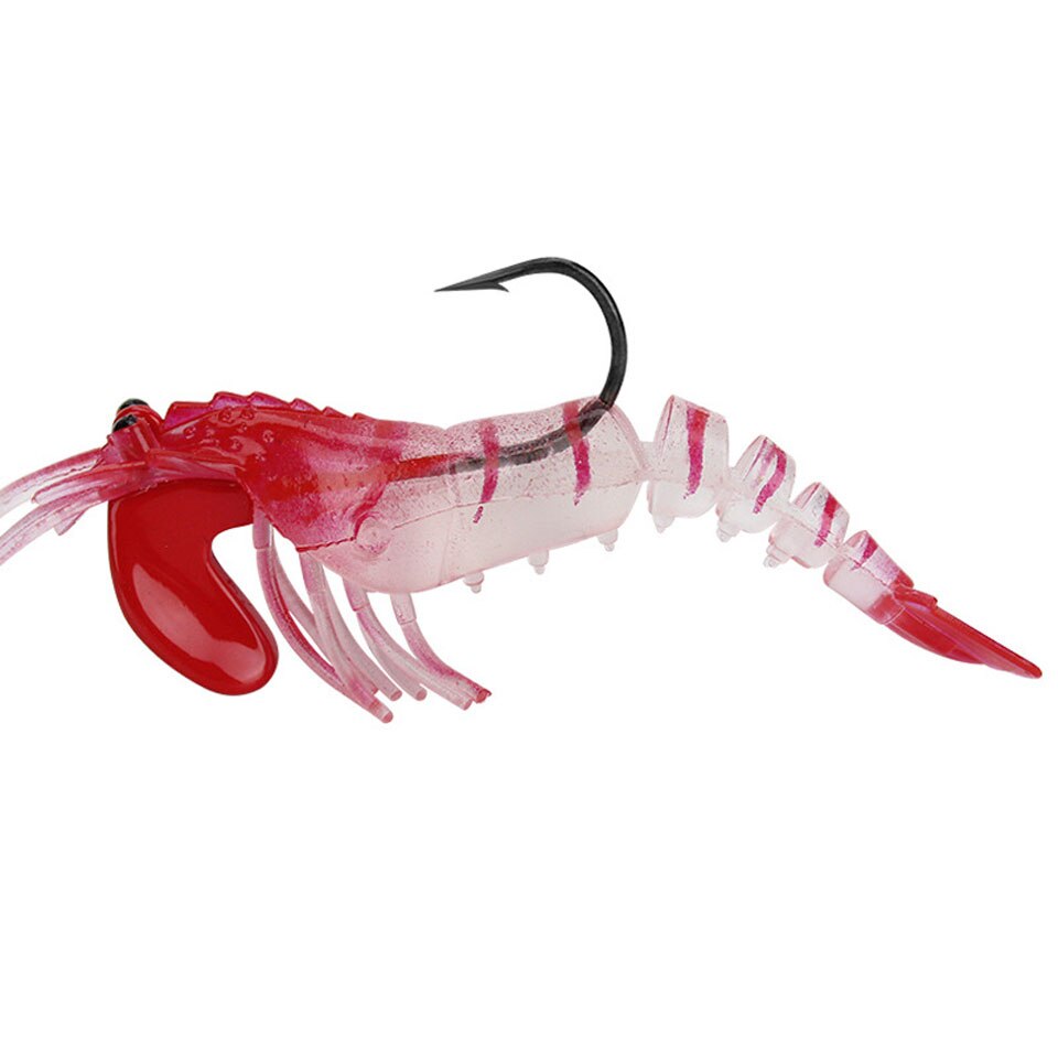 Jig Head Shrimp Carp Fishing Lure Accessories isca Artificial Bait Wobbler 9cm 13g Swimbaits Segment Crankbait: 4