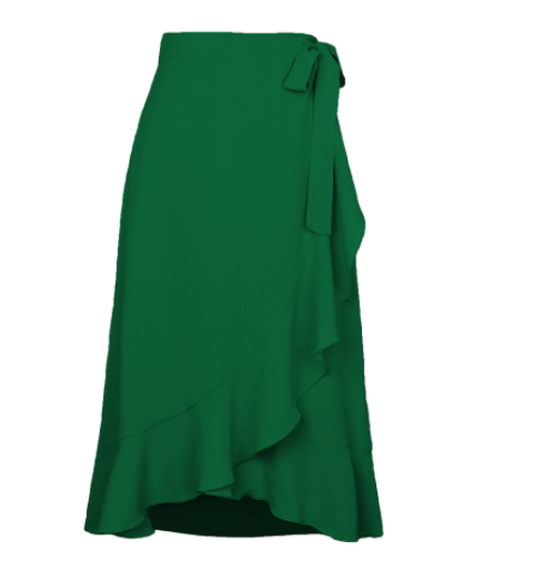 Sexy Zomer Wrap Rok Strand Lange Rok Hoge Taille Split Solid Ruches Vrouwen Jurk Party Casual Rokken Mujer Faldas Saias mulher: S / green