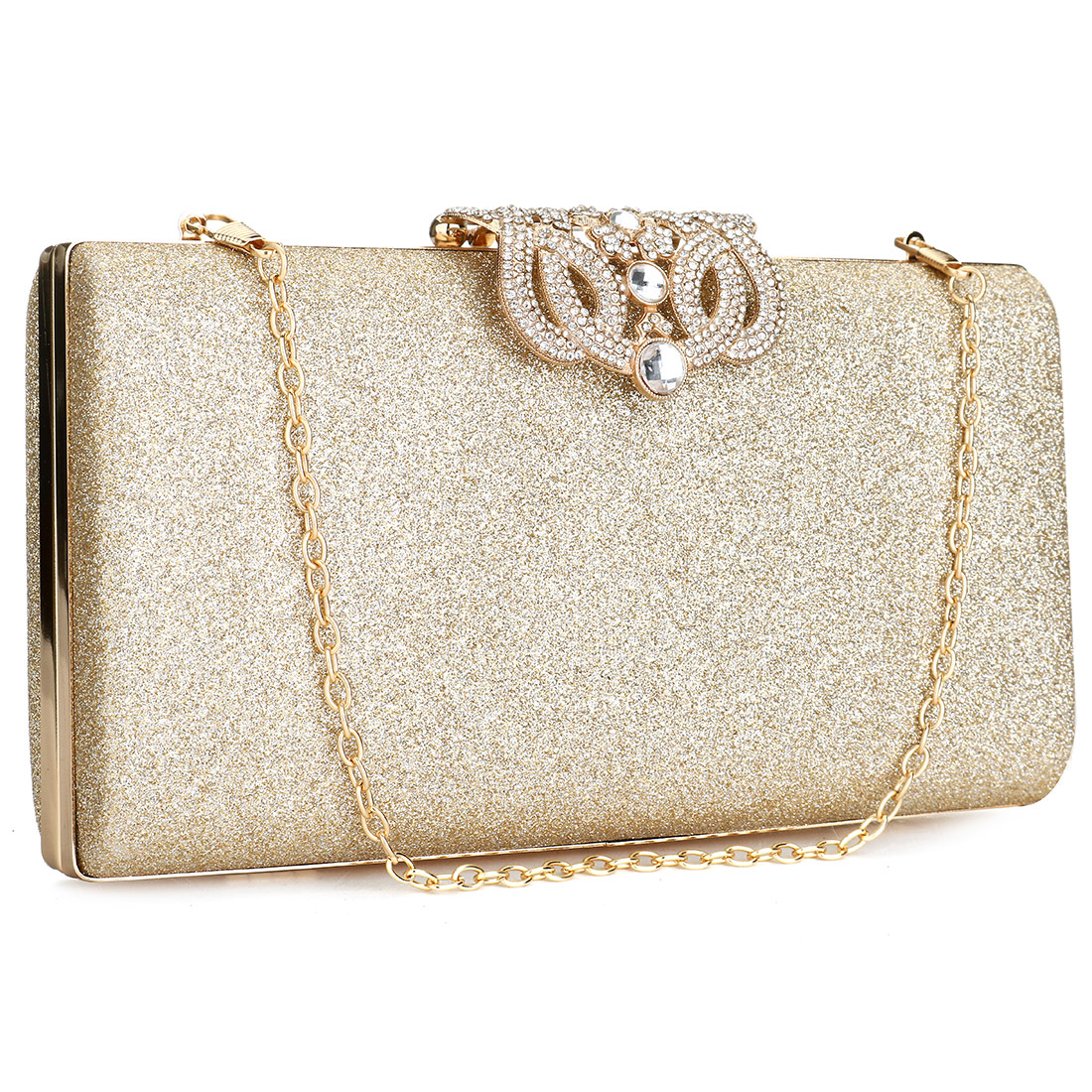 Sequin Clutch Bags For Women Evening Clutches Purse Female Party Bag Chain Rhinestone Shoulder Bag Pochette Femme