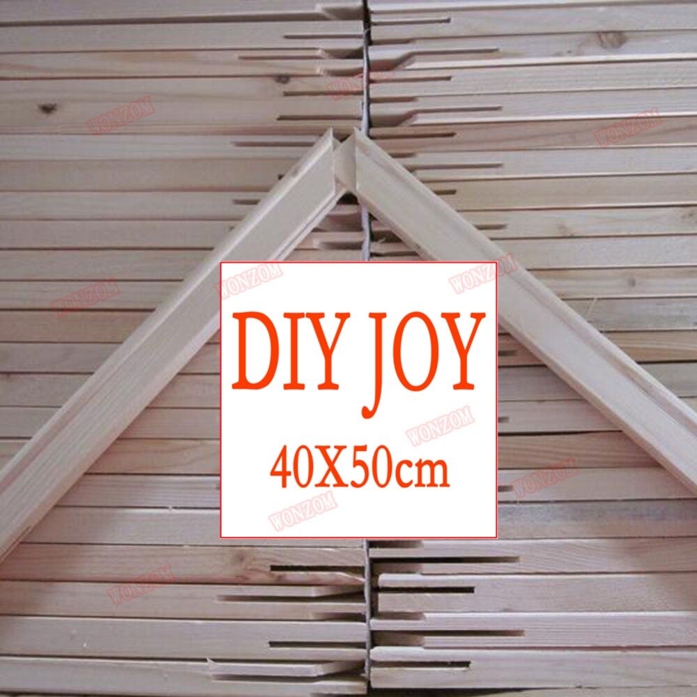 Wood Frame For Paint By Numbers Wood Frame For Oil Painting On Canvas DIY Frame Picture Inner Frame Nature Wood 40X50CM