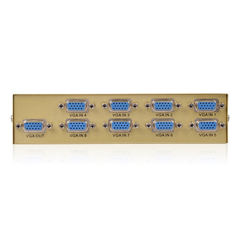 8 port vga switch video switcher box 1920*1440 250 mhz 8 in 1 out support selector for pc monitor tv projector
