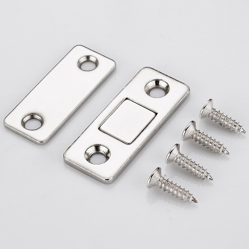 JFBL 8 Sets Of Ultra-Thin Strong Magnetic Door Closers Cabinet Door Hasp Latch Latch Furniture Door Magnet Stop Cabinet