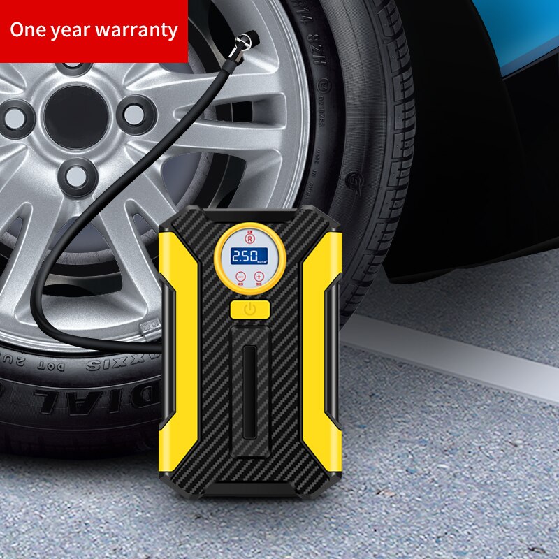 Automotive tire inflator LED digital lighting tire on board inflation pump DC 12V air compressor toolbox, automotive tires, bicy