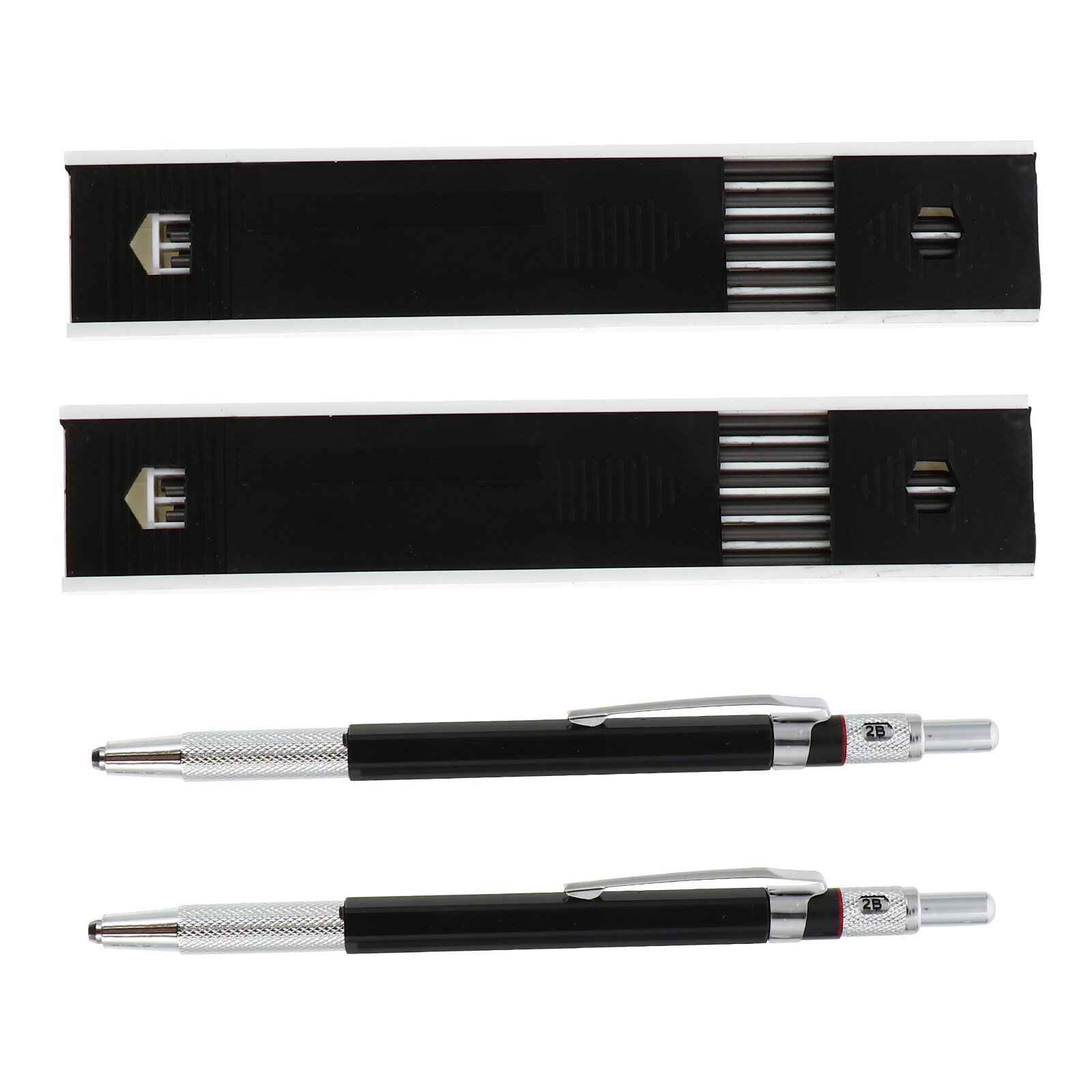 2 Sets Mechanical Pencil Automatic Lead Pencil Carpenters Drawing Marking Device