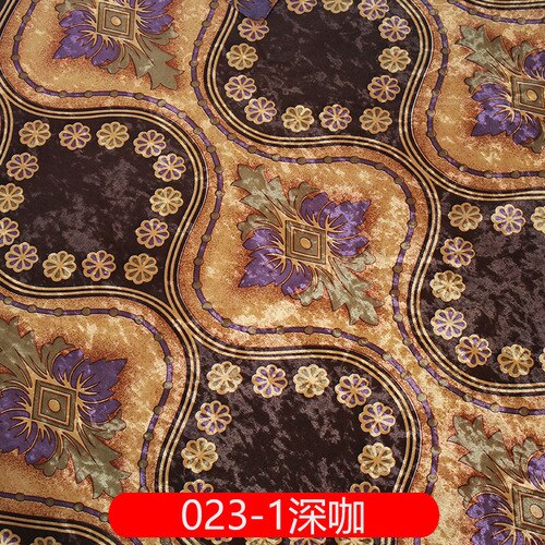 Nappe large pour coussin de canapé, 57 pouces, tissu velours glacé, tissu imprimé européen, flanelle, au mètre: 023-1 Coffee