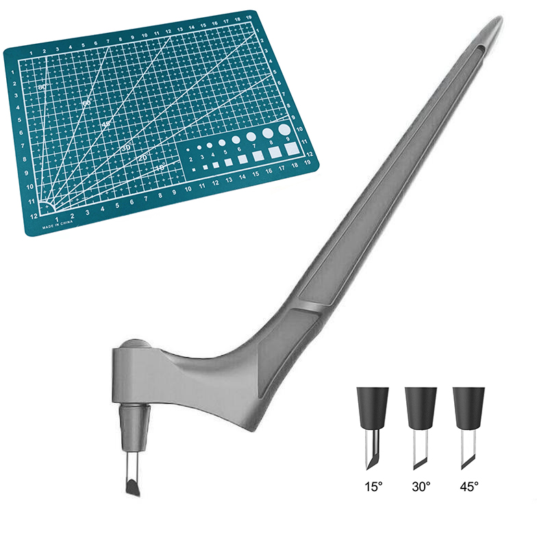 360 stopni obrotowy nóż introligatorski narzędzia robić obróbki drewna narzędzia tnące nóż robić rzeźbienia ostrze gilotyna robić papieru rękodzieło rzeźba sztuka DIY: szary zestaw