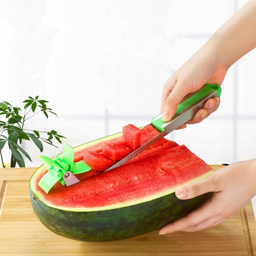 Windmolen Vorm Watermeloen Cutter Rvs Tool voor Snijden Fruit
