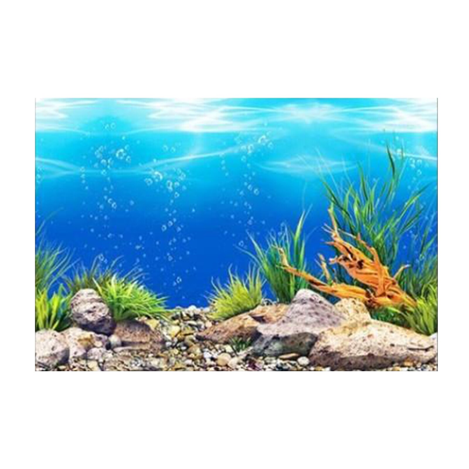 Aquarium Poster Sticker Fish Tank 3D Background Double-sided Sticker Picture