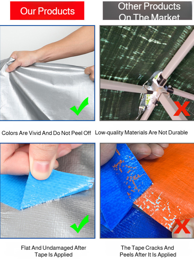 Kuorma-auton ulkokäyttöön tarkoitettu aurinkosuojakangas, vedenpitävä kaksinkertainen hopeinen aurinkosuojakangas, paksunnettu pressu, sateenkestävä kangas, paksunnettu aurinkosuoja