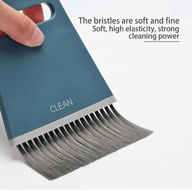 Mini Hand Besen und Kehrschaufel-einstellen Reinigung Tisch Arbeitsplatte Tastatur Haustiere Haar und Kleine Kasinos Reinigung Werkzeuge mit Schwamm Schaber