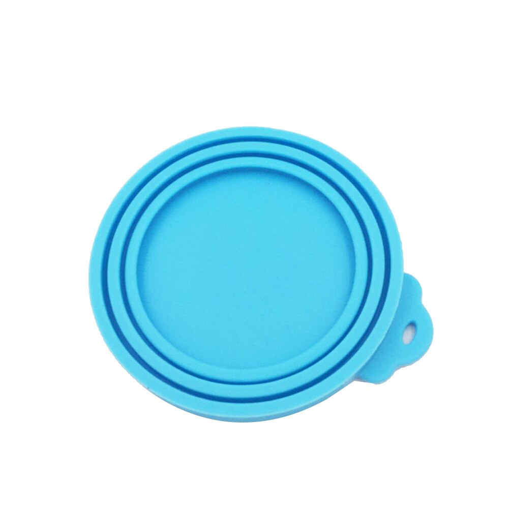 3 stuks siliconen blikvoer deksel afgesloten voerbakken voedsel blik deksel voor puppy hond kat opslag bovenkap herbruikbare deksel  d6: G