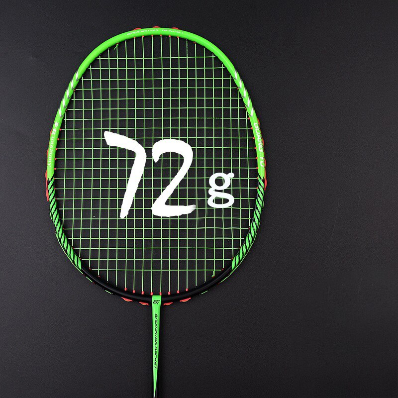 Professionele Carbon Badminton Rackets Super Licht Racket Tas Carbon Racket Strung Offensief Defensieve Volwassen Sport