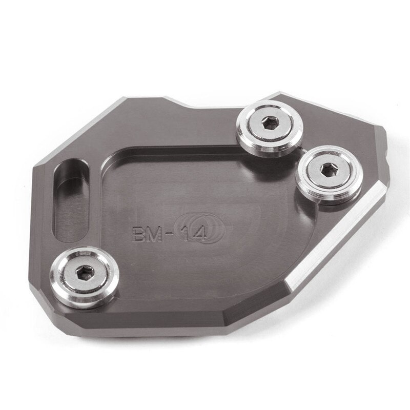 Kickstand Extension Plate Foot Side Stand Enlarge Pad Support Plate For BMW F800GS F800 GS F 800 GS: Gray