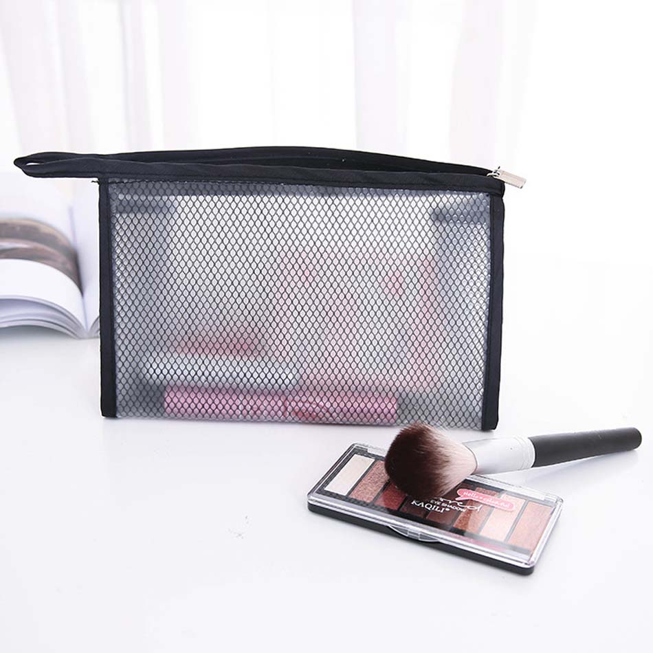 Ocasional bolsa de Viagem Saco de Cosmética Mulheres Zipper Make Up Kit de Higiene Pessoal Beleza Wash Organizador Maleta de Maquiagem Bolsa De Armazenamento Transparente Sacos