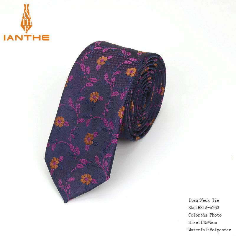 Offre spéciale cravates de cou pour hommes | 6cm, accessoires de mariage, slim Business de mariage, cravates fête formelle fleur, cravata: IA5263