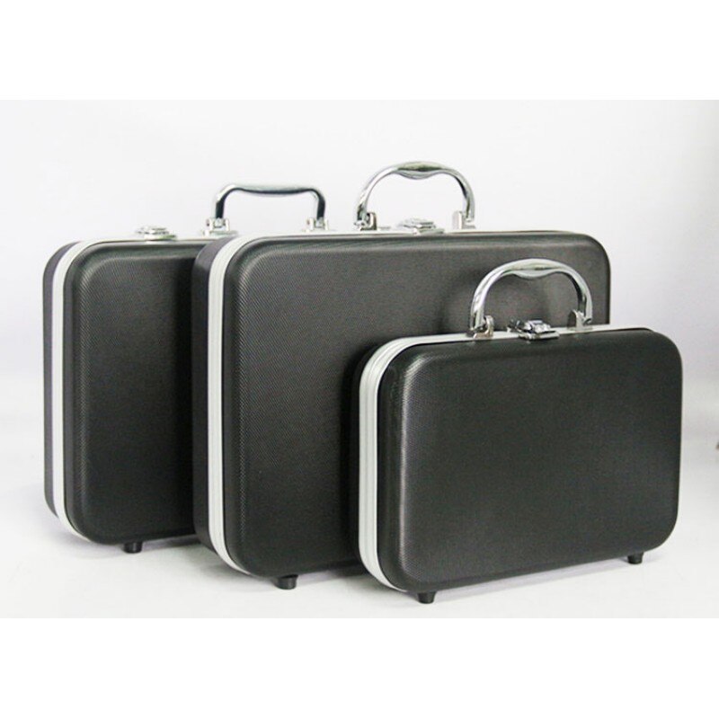 plastic aluminum alloy tool box Sponge Lining Instrument box Portable Multi-function Impact resistant Safety Storage box