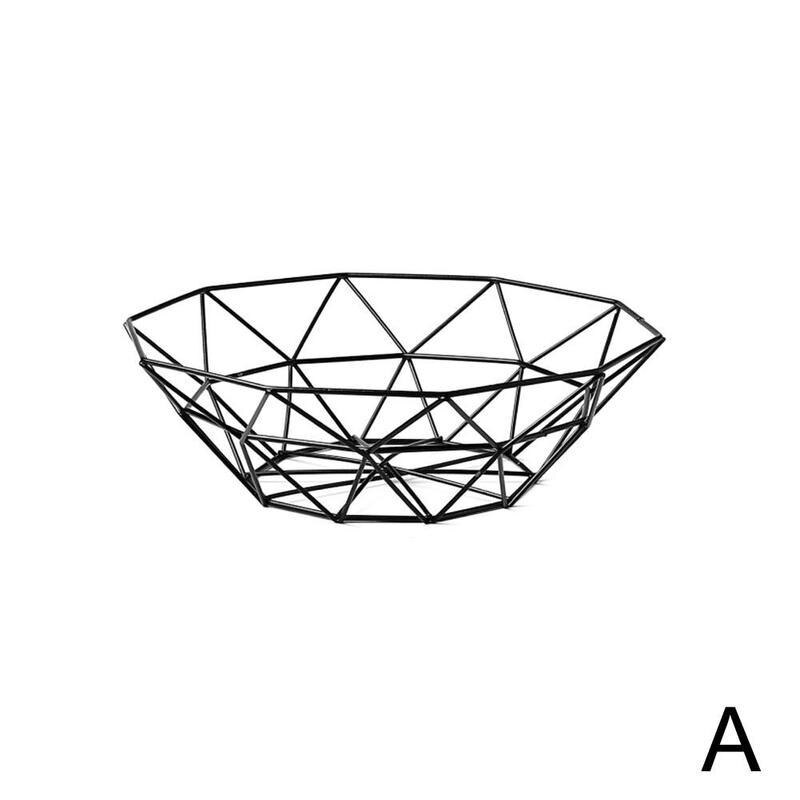 Plato para fruta de estilo nórdico para el hogar, olla de estilo europeo forjado F9O7, cesta para aperitivos, drenaje de hierro, Fru I2R0: A