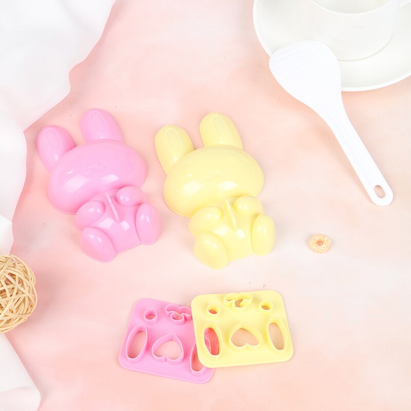 3PCS DIY Cute Smile Sandwich Tool Sushi Nori Rice Mold Decor Cutter Bento Maker