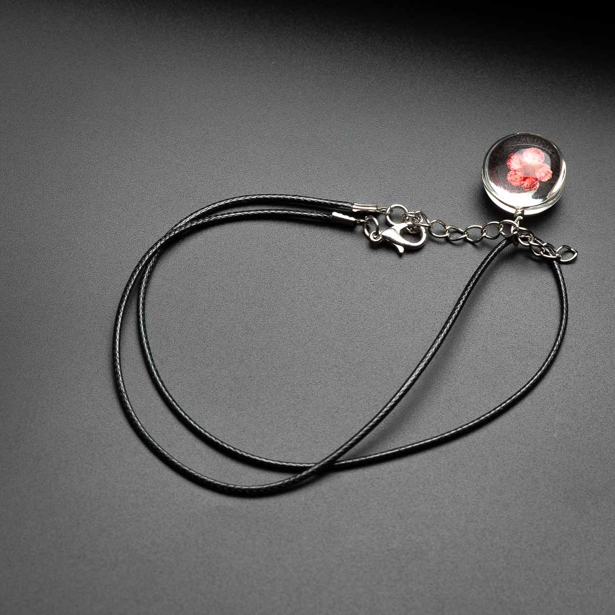 Blume in Glas halskette Anhänger glas Ball halsketten Klassische stil Schmuck # DY513