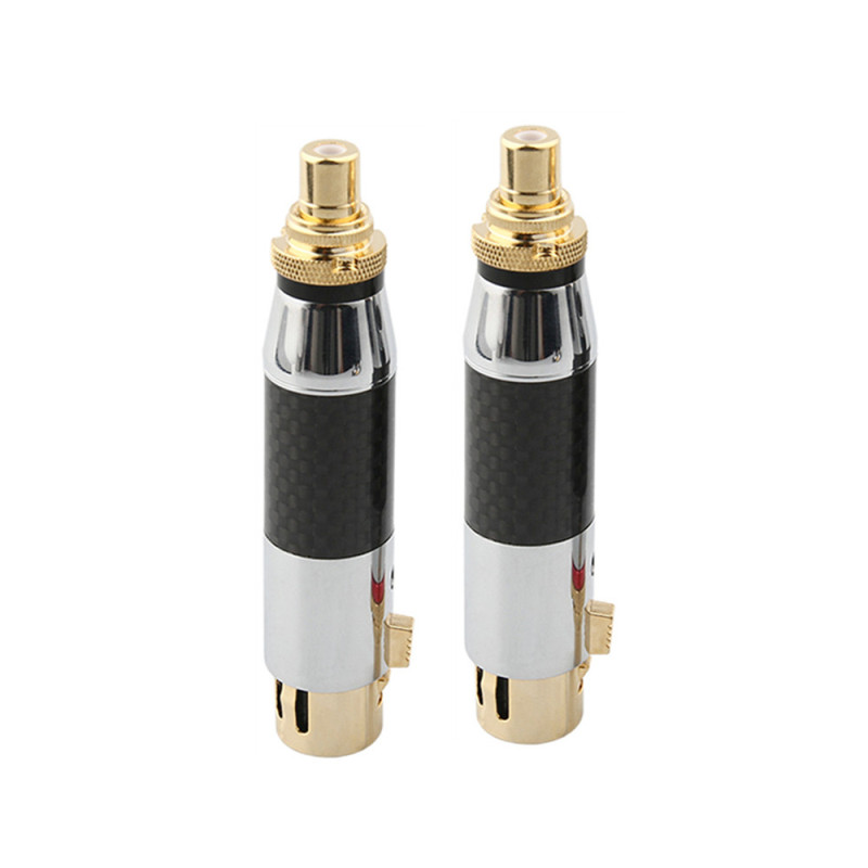 High End Audio Jack Rca Naar Xlr Female Connector Luidsprekers Hifi Microfoon Adapter Audio Versterker Sound Mixer Diy Rca Converters