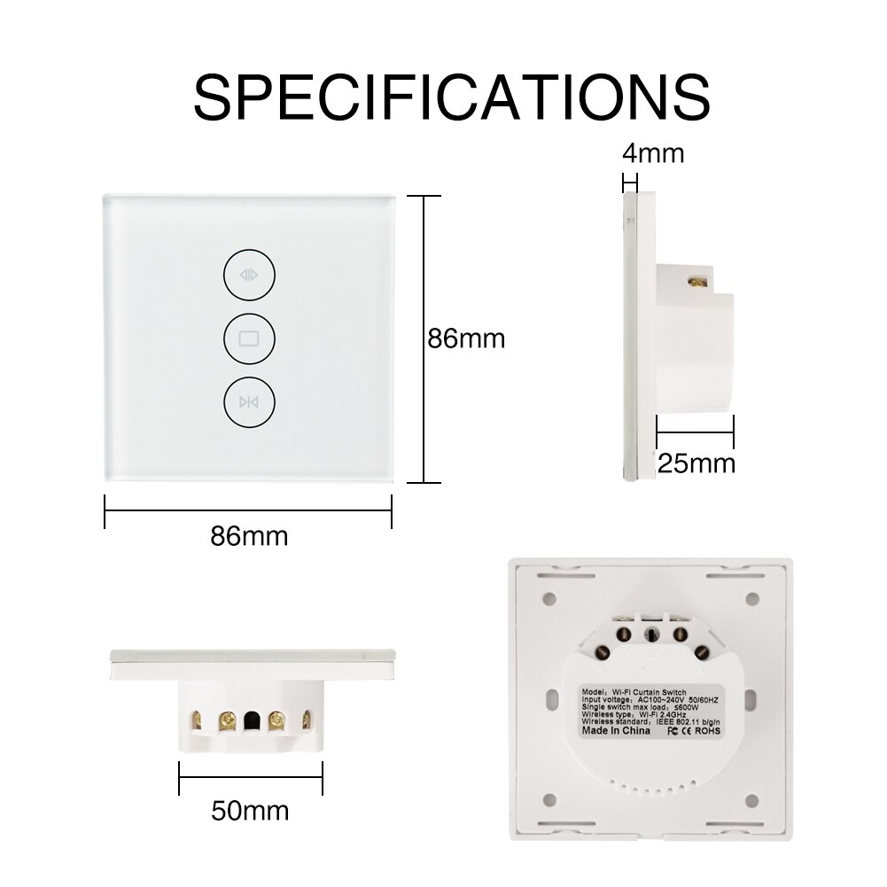 WiFi Clever Vorhang Schalter Clever Leben Tuya APP Elektrische Motorisierte Vorhang blind Rollladen Arbeitet mit Alexa und Google Hause