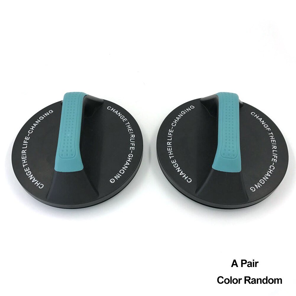 1 Pair Comfortable Workout Grips Push-ups Exercise Arm Strength Round Rotating Handles 360-degree Rotation Push-ups Frame