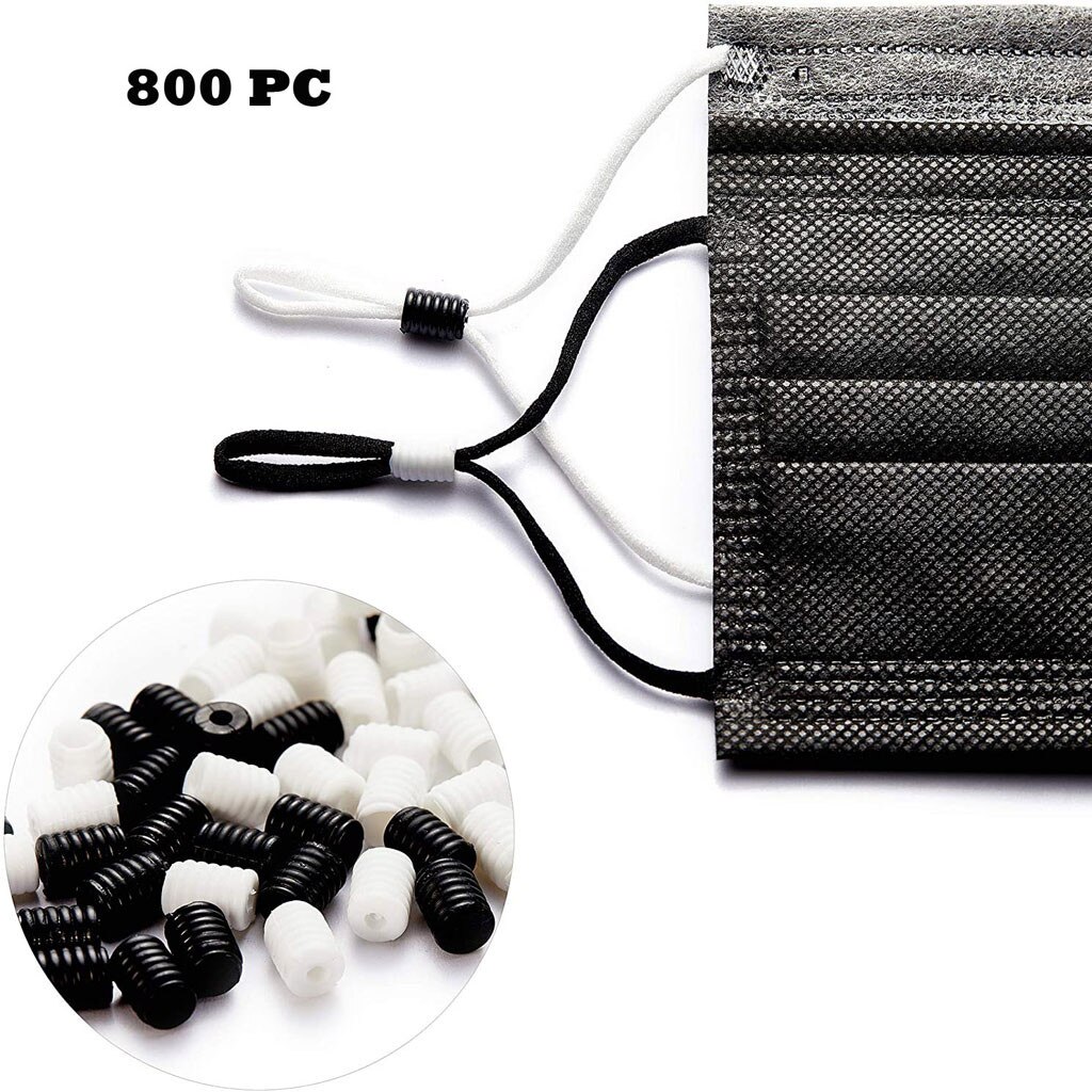 Face Mask Silicone Cord Locks Toggles Drawstrings Adjustable Lanyard Buckle Elastic Cord Adjuster Non Slip Stopper But #M3: H