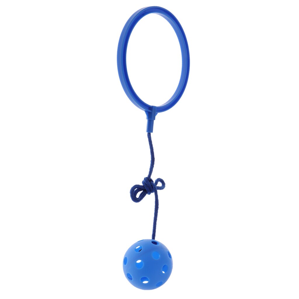 Balle à Sauter à La Cheville Pour Enfants – Anneau Souple, Jeu Actif Fitness, Bleu – Intérieur/extérieur