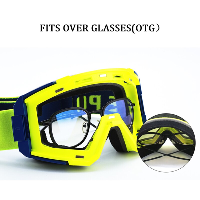 Buiten snowboarden magneet lens skibril heren dames anti-condens premium sneeuw skibril uv-bescherming wintersportbril