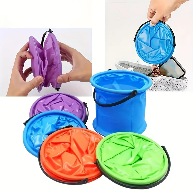 1Pc multifunctionele opvouwbare emmer - duurzame draagbare visemmer, ideaal voor stranden, reizen en buitenshuis