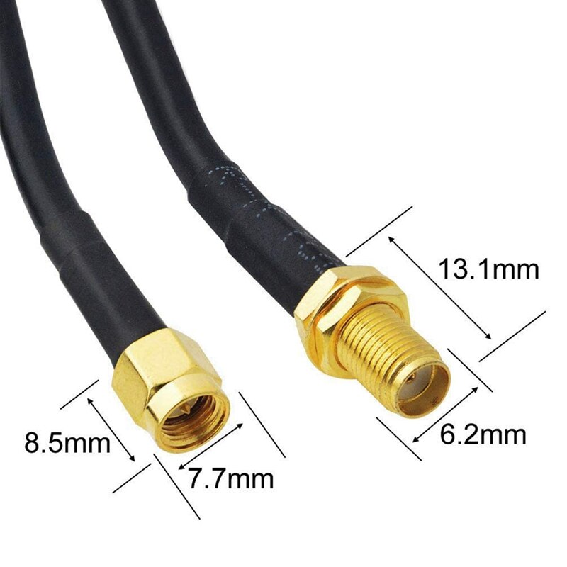 Przedłużacz anteny SMA WiFi 10M SMA męskie robić SMA żeńskie niska warstwa RG58 kabel koncentryczny kabel koncentryczny robić 2G/3G/4G LTE