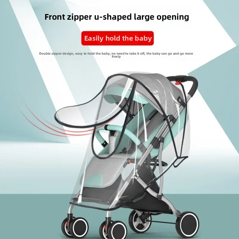 Universal- Baby Kinderwagen Regen Abdeckung freundlicher Auto Windschutzscheibe Abdeckung Baby Kinderwagen Regenschirm Auto Regen Abdeckung