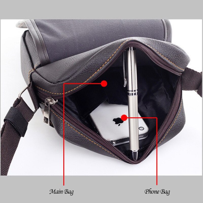 Pu Lederen Mannen Messenger Bag Crossbody Tassen voor Mannen Schoudertassen Retro Mannelijke Handtas bolsa masculina WBS617