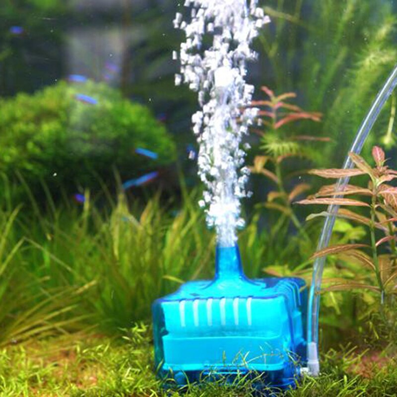 Blauwe waterfee mini aquariumfilter anti-luchtlift chloor biochemisch filter waterfee aquariumbevestiging