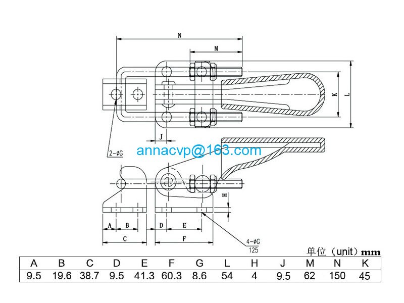 CVP 40341 Large hasps fastener latch adjustable qu... Grandado