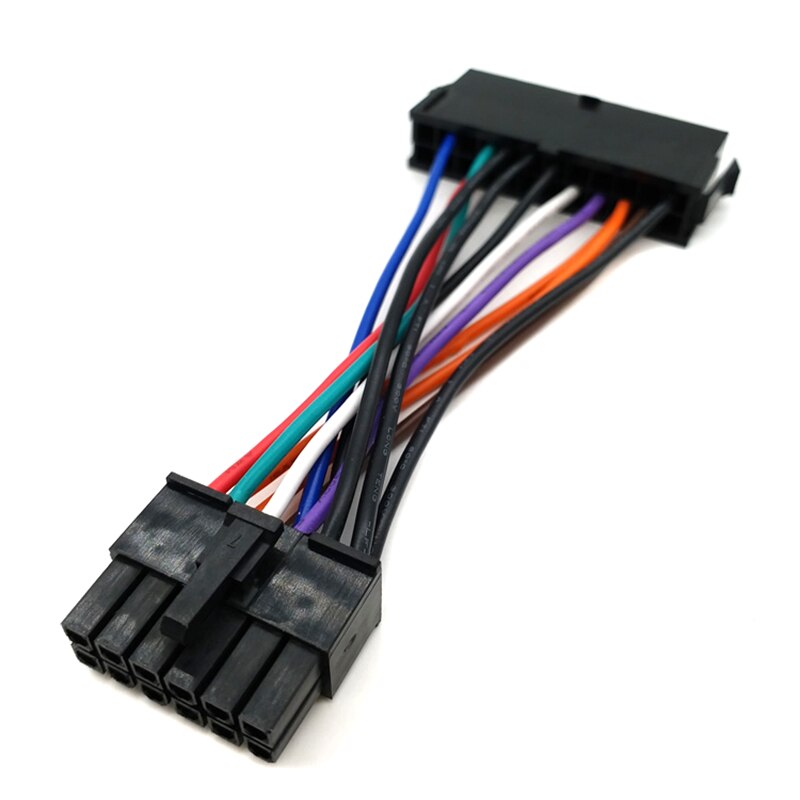 Durable 24 Pin To 14 Pin PSU Main Power Supply ATX Adapter Cable For Lenovo IBM