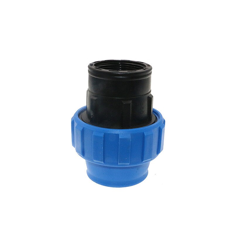 1pc HDPE Compression Female Adapter Plastic PP Coupler Coupling Irrigation Pipe Quick Connector Fitting Flexible Joint Threaded