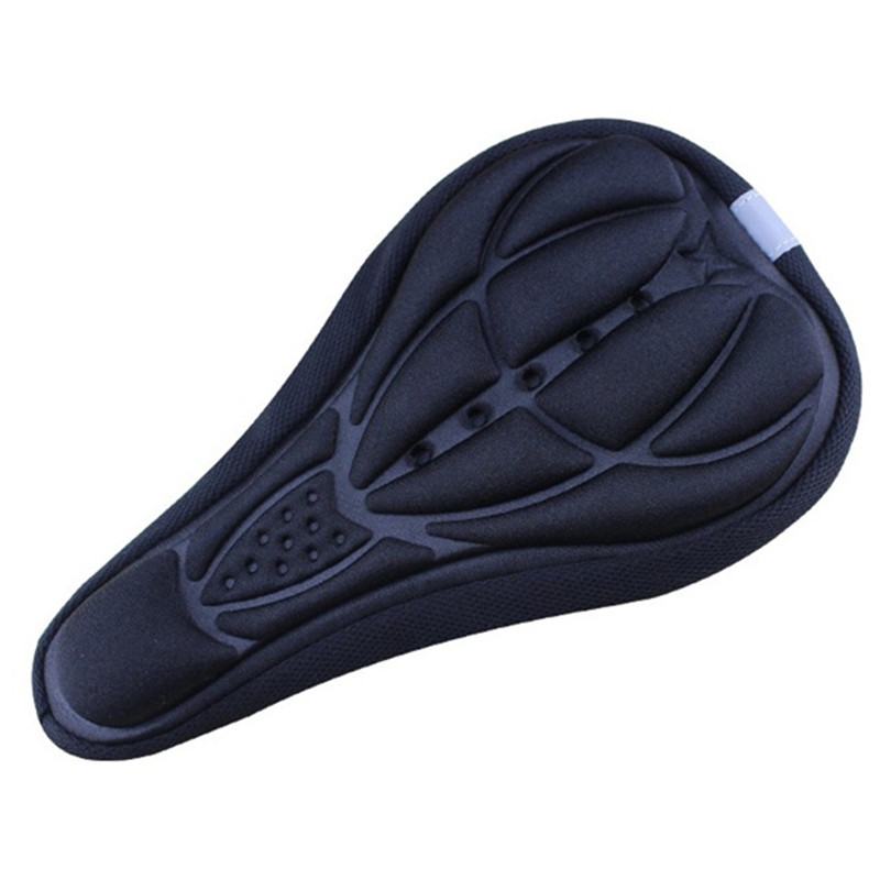 Housse de siège de vélo BMX, tapis de selle de vélo, Super doux, éponge 3D en Silicone, coussin de cyclisme confortable et respirant: Black
