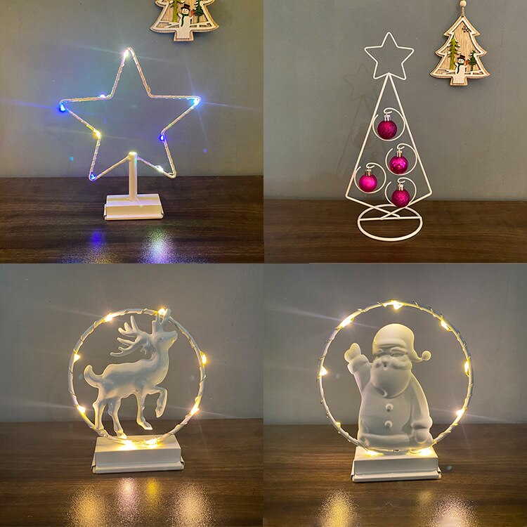 Kerst Decoraties Led Ster Lichten Santa Elanden Boom Home Decoratie Scene Decoratie Feestartikelen Voor Kid
