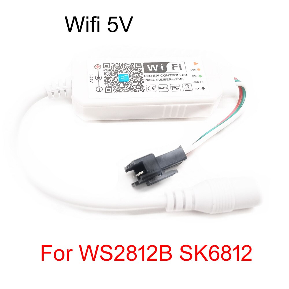 DC5V 12V 24V RGB Led Wifi Controller RGBW RGBWW Bluetooth WiFi LED controller For 5050 2835 WS2811 WS2812B led strip Magic Home: Wifi Pixel 5V
