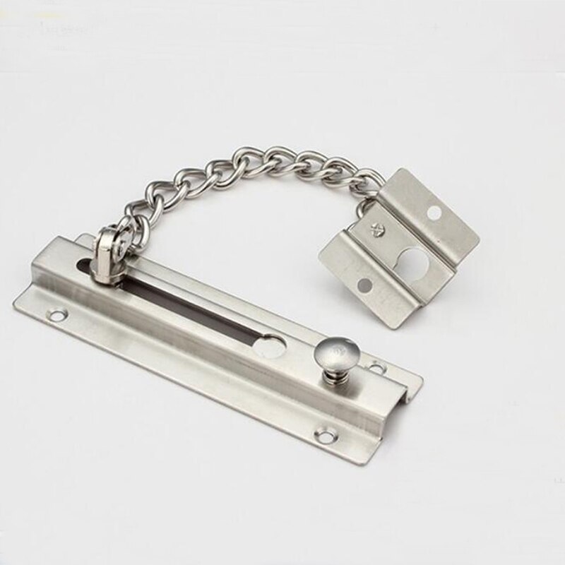 Thicken Anti-theft Chain Stainless Steel Door Bolt Door Chain Buckle Bolt Home Safety Door Lock Hotel Security Guard Bolt
